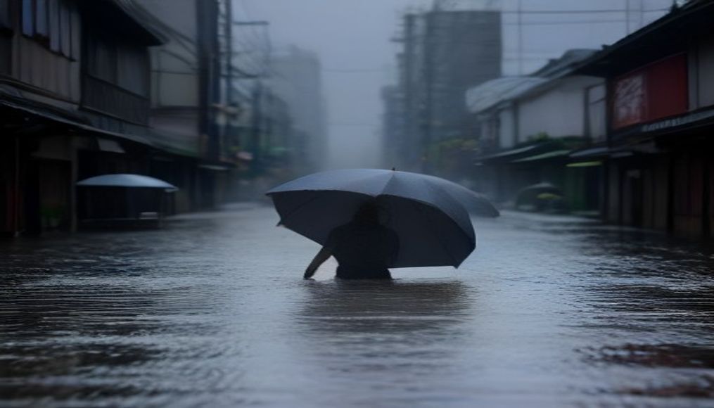 'Unprecedented' rain in Japan kills six people — editorial image