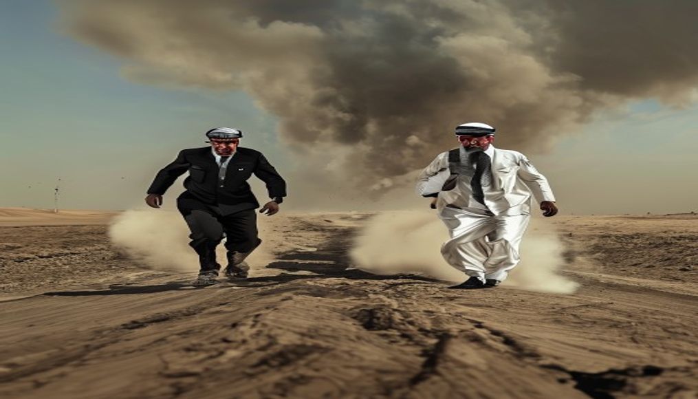 US and Iran escalate strikes across Mideast — editorial image