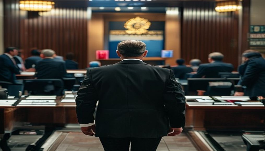US walks out of UN Security Council meeting during France's remarks — editorial image