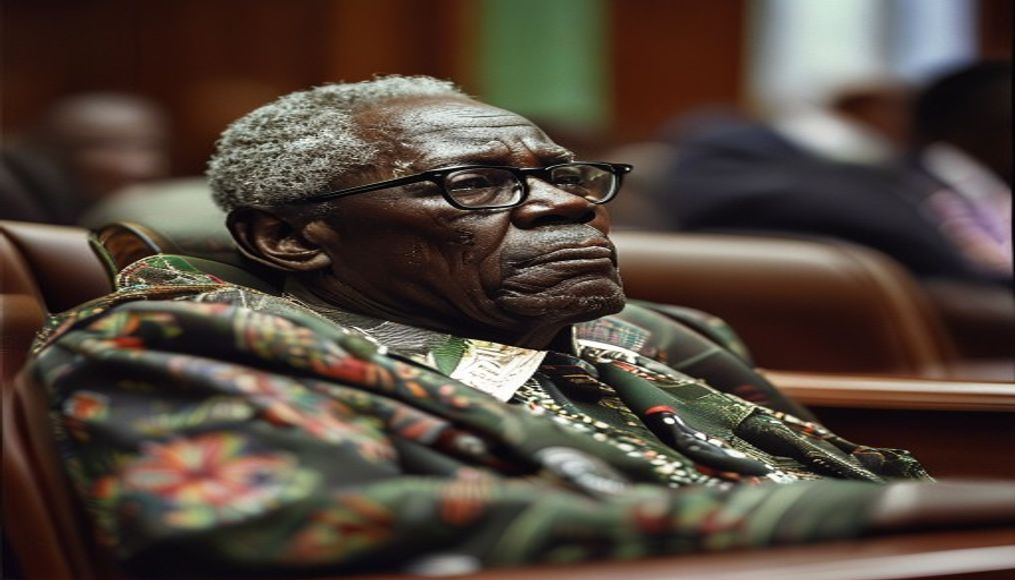 Veteran Ugandan opposition leader collapses in court and in ICU, his wife says — editorial image