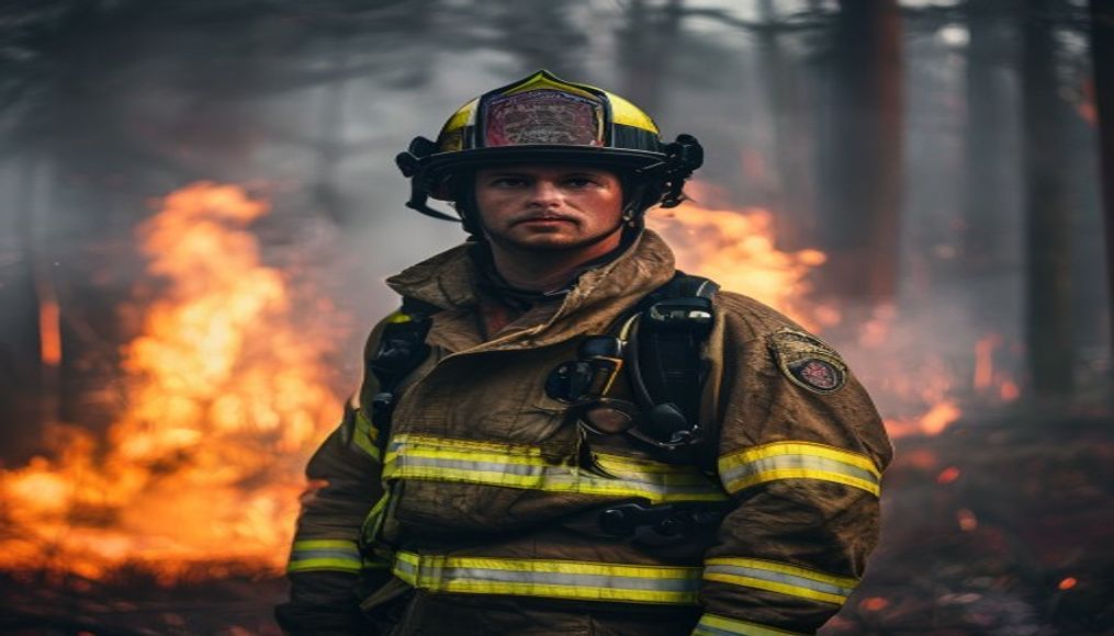 Volunteer firefighter suspected of starting devastating France forest fire — editorial image