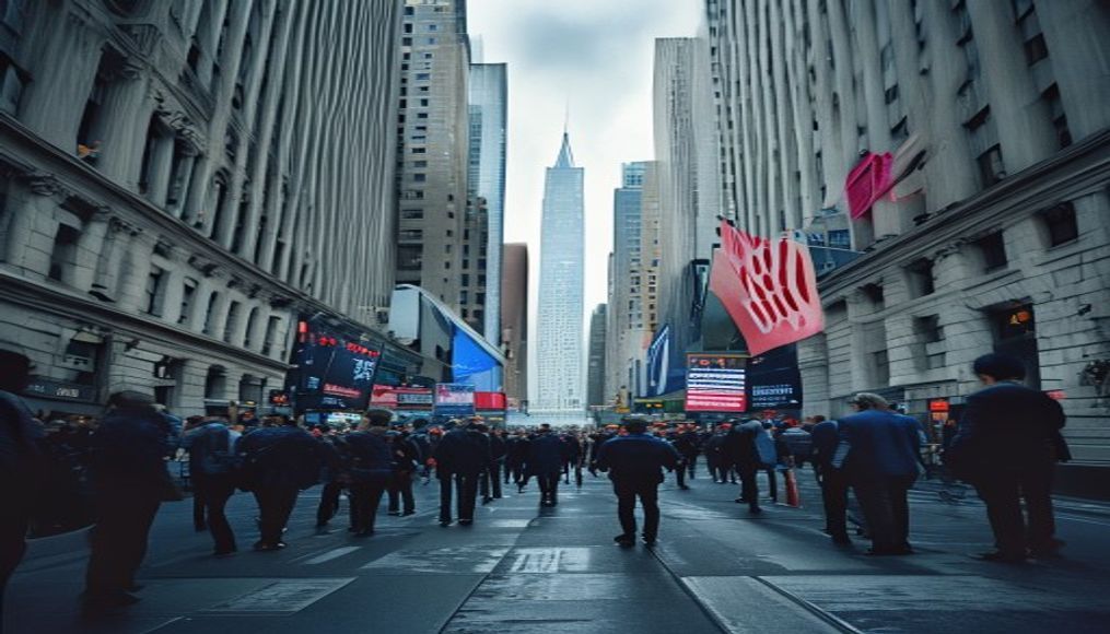 Wall Street hangs around its records as the AI boom keeps growing — editorial image