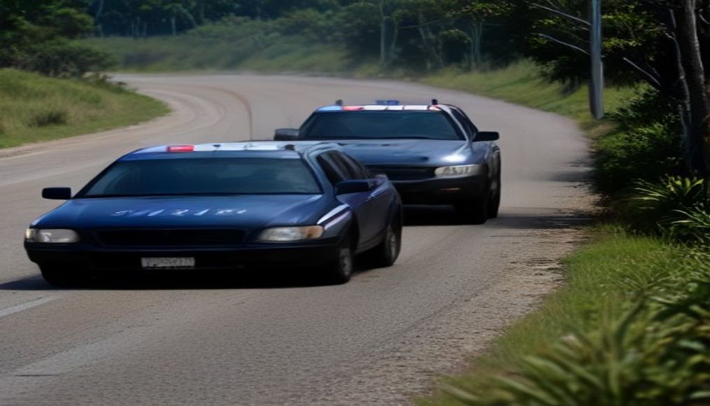Watch: Wild police chase in Queensland, Australia ends in two arrests — editorial image
