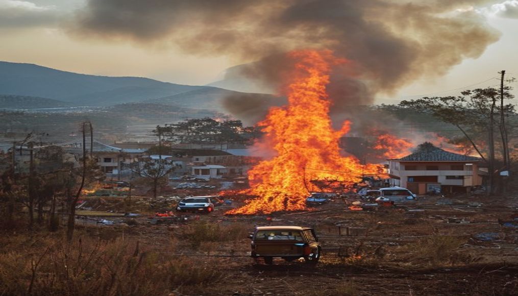 Wildfire devastates an expat community in southern Spain, killing at least 12 with 23 missing — editorial image
