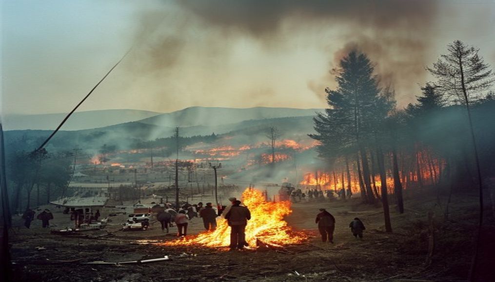 Wildfire in southern France forces evacuation of 10,000 people — editorial image