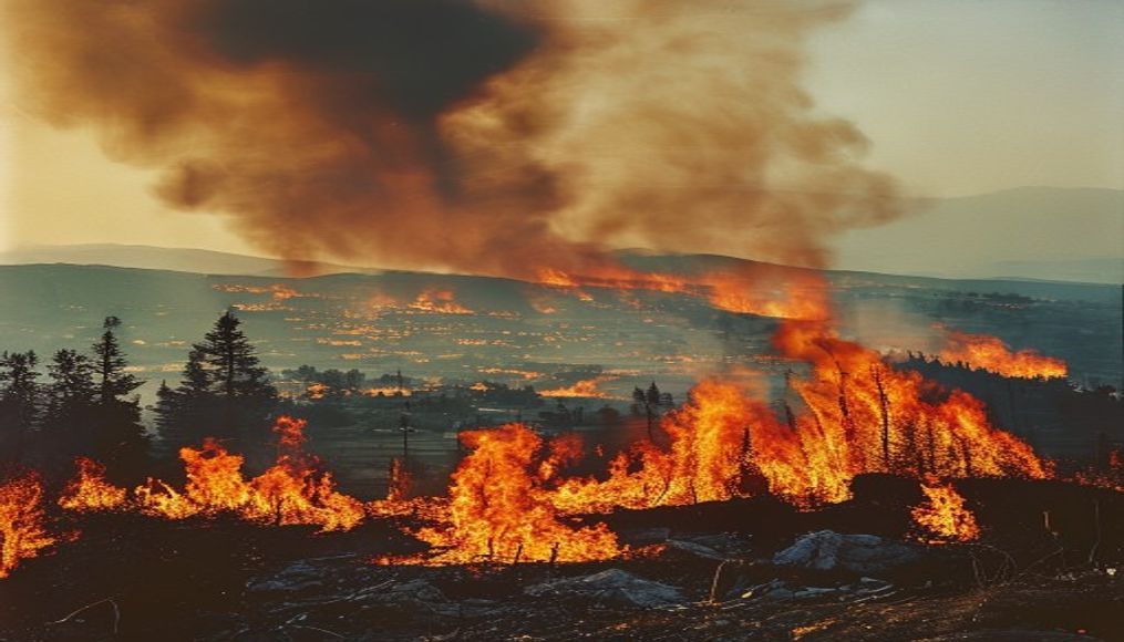 Wildfires in south-west France flare up as region braces for new 40C heatwave — editorial image