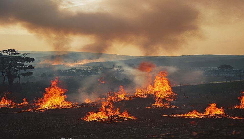 Wildfires in south-west France flare up as region braces for new 40C heatwave — editorial image