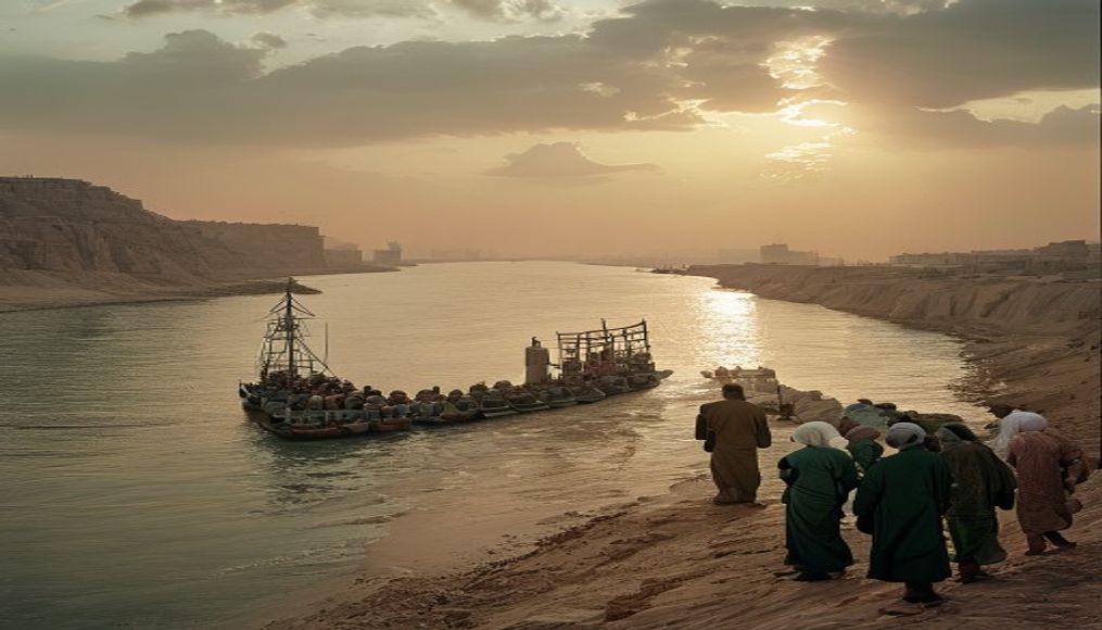 Yemen’s Iranian-backed Houthis say they will block Saudi shipping at Red Sea gateway — editorial image